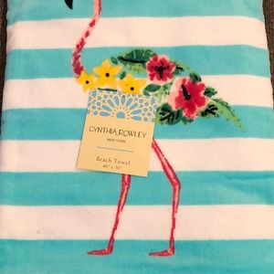 Cynthia Rowley Swim - Cynthia Rowley Flamingo Beach Towel 40x70 Cynthia Rowley Swim - Cynthia Rowley Flamingo Beach Towel 40x70